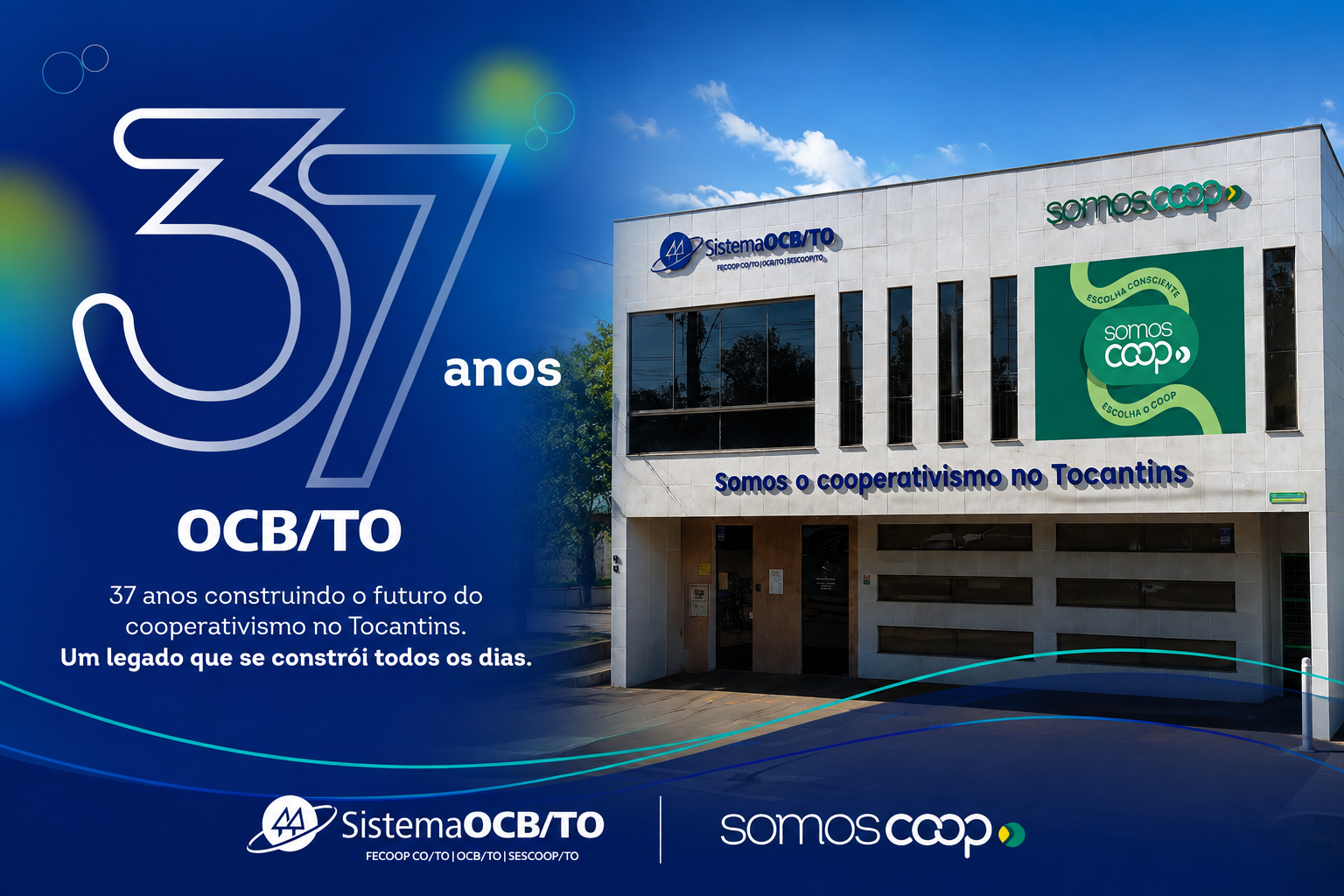 Sistema OCB/TO celebra 37 anos de representação, fortalecimento e compromisso com o cooperativismo tocantinense