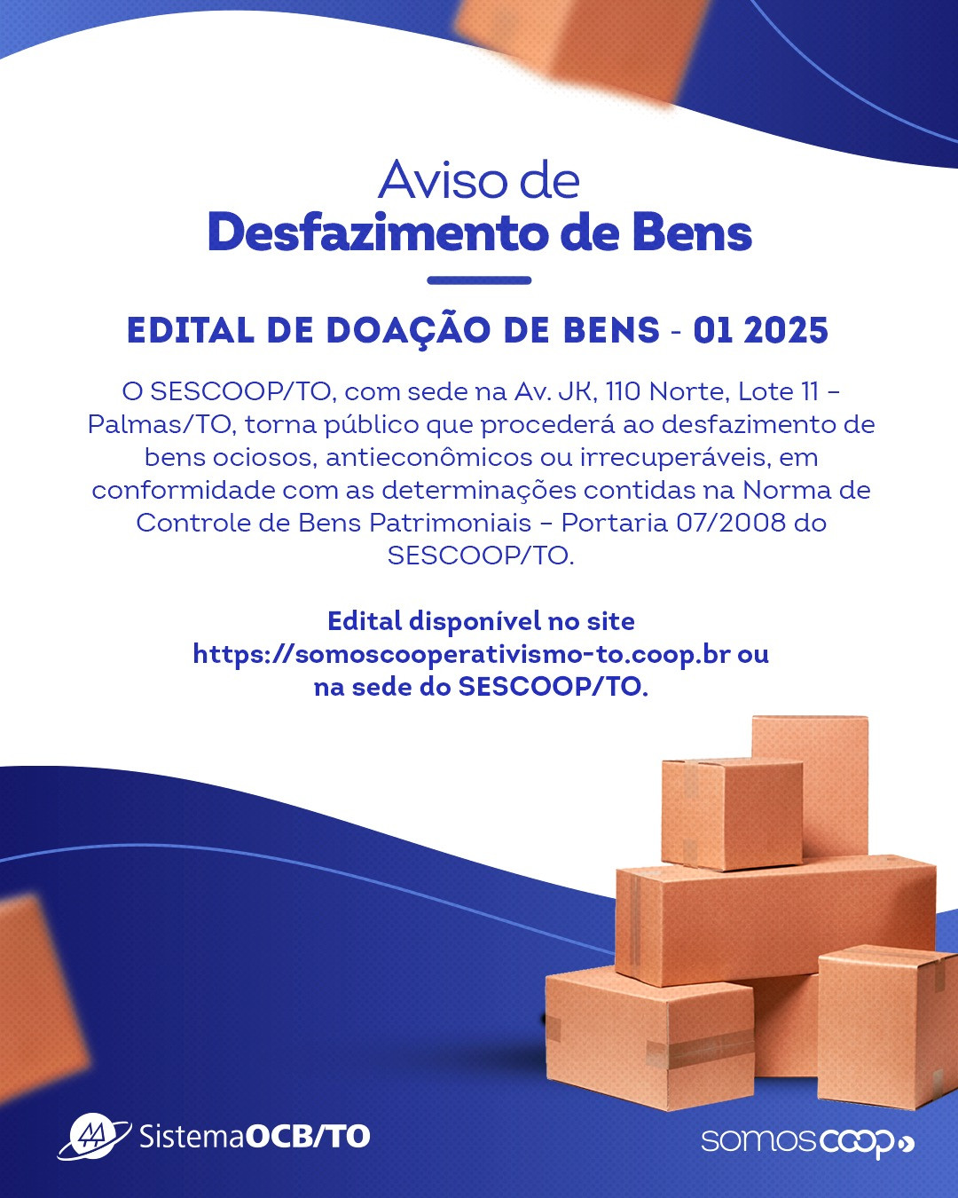 EDITAL DE DOAÇÃO DE BENS - 01/2025