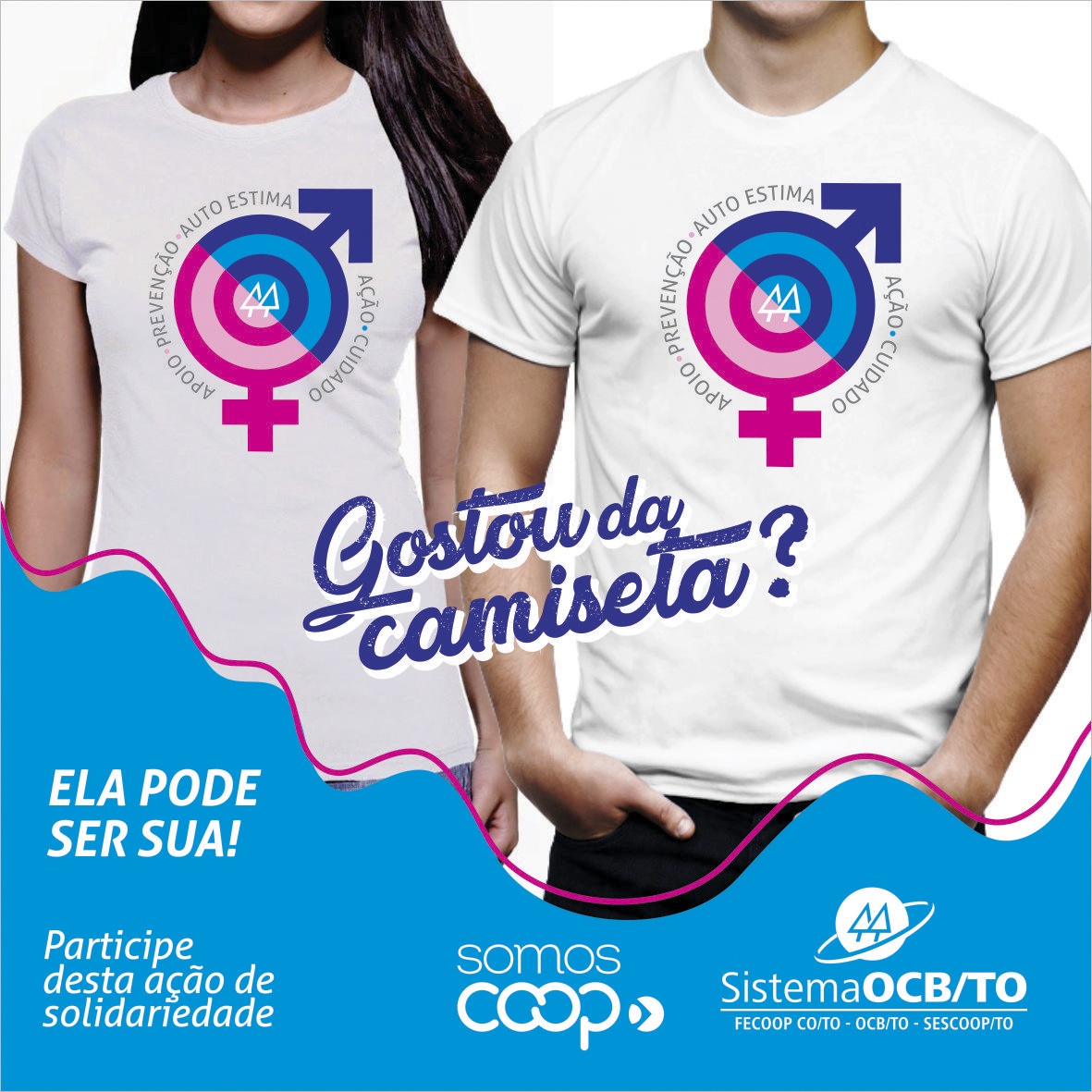 Outubro Rosa &amp; Novembro Azul: Cooperativas do Tocantins arrecadam doações para pacientes com câncer