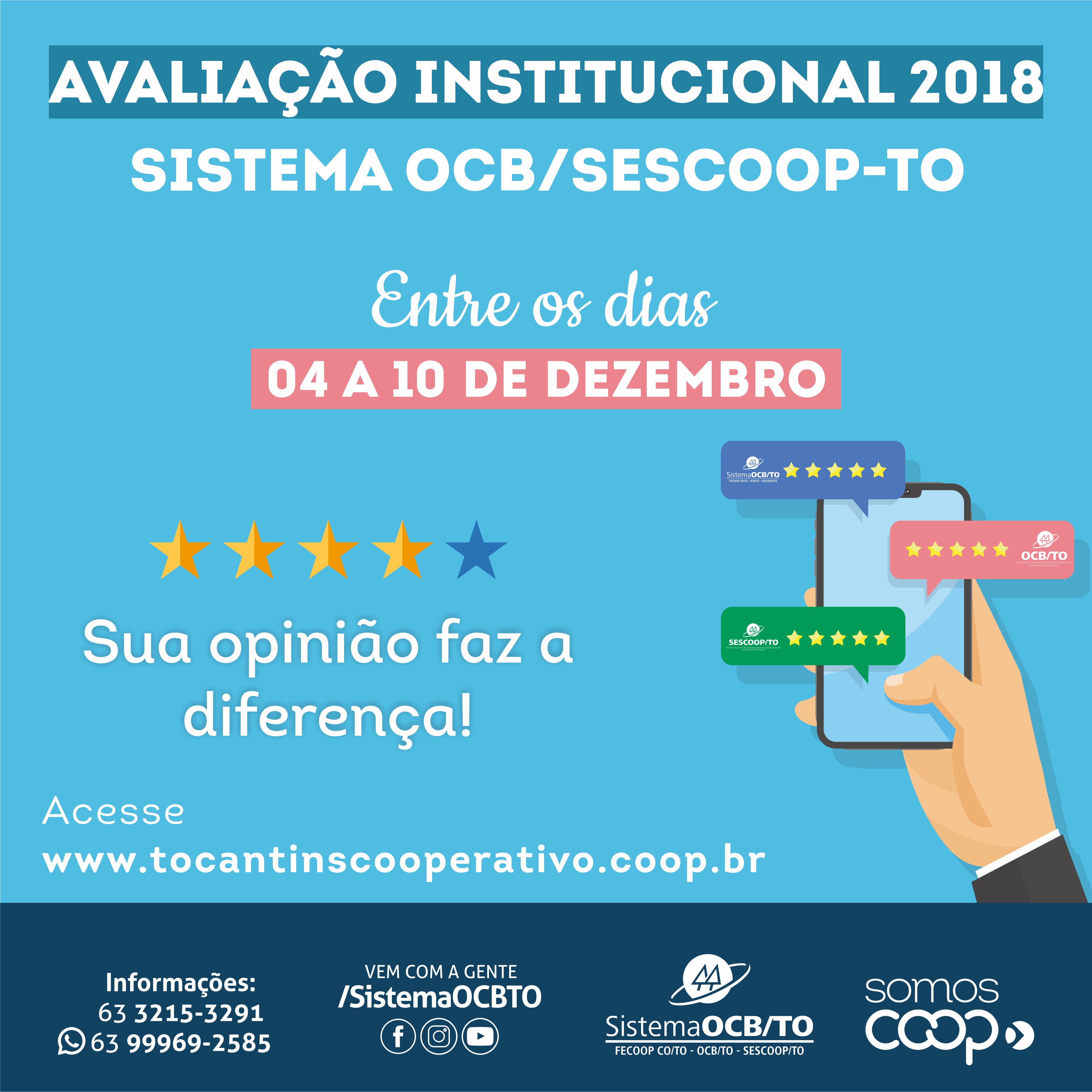 Sistema OCB/SESCOOP-TO realiza avaliação institucional