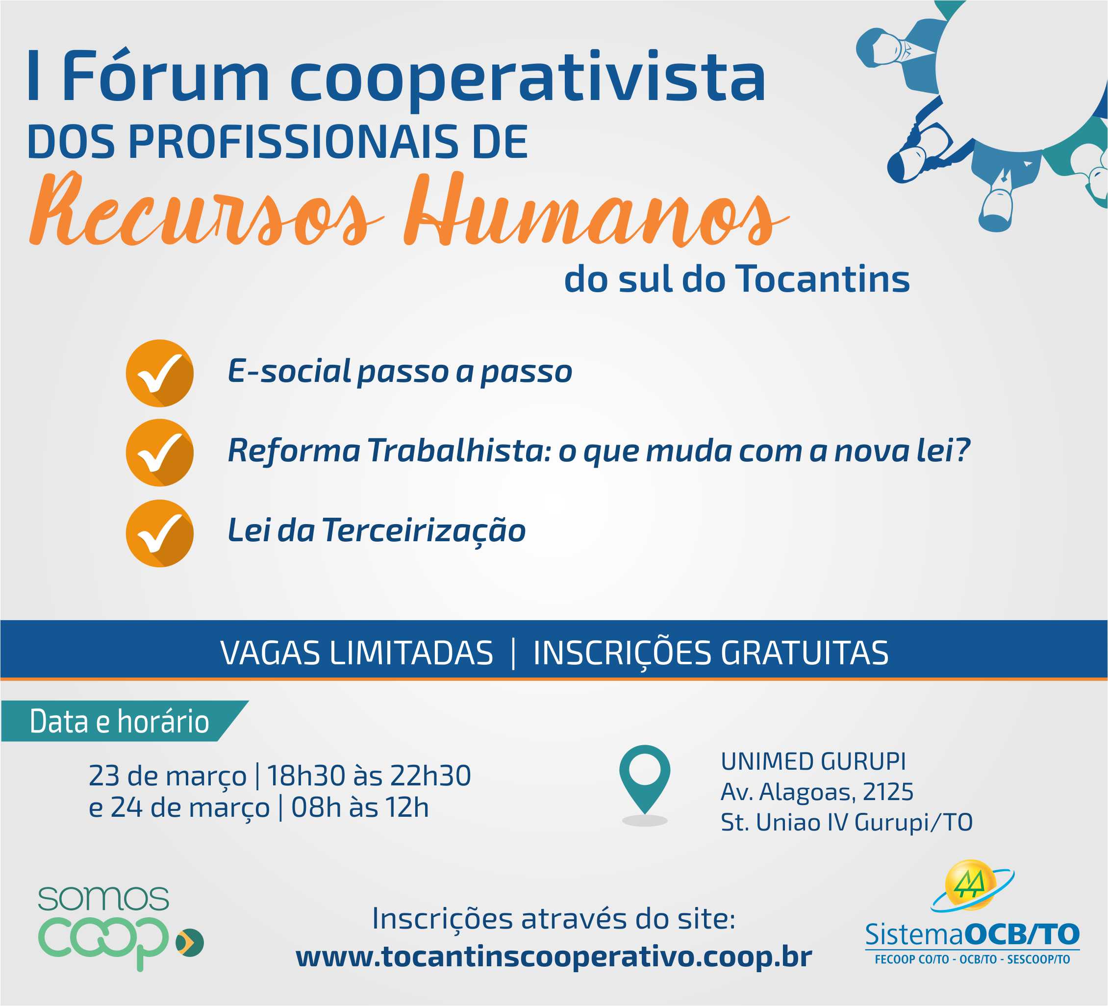 Fórum Cooperativista dos Profissionais de Recursos Humanos do Sul do Tocantins