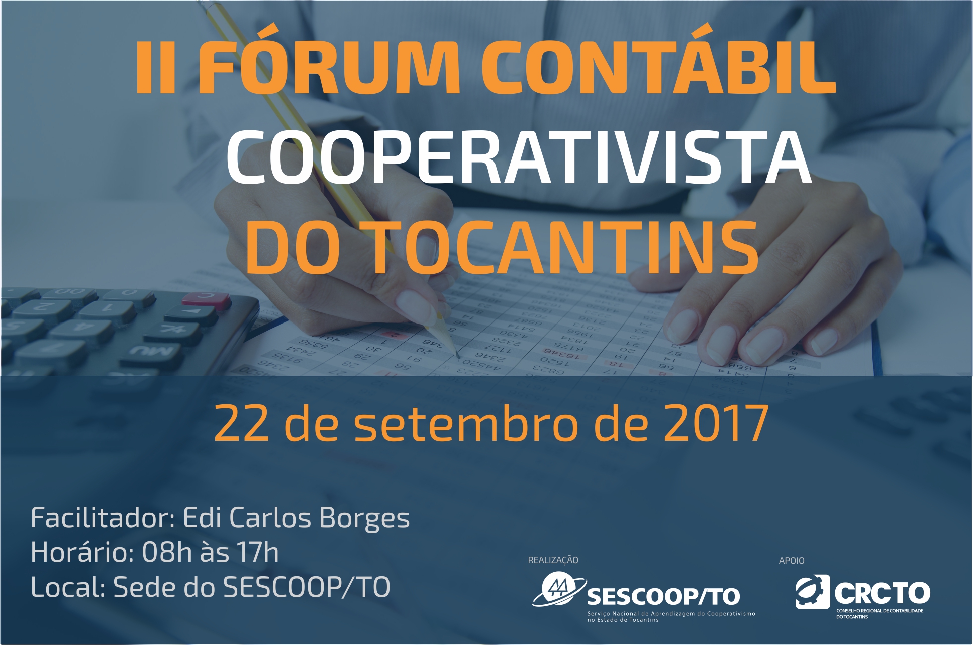 II Fórum Contábil Cooperativista do Tocantins acontece no dia 22 de setembro