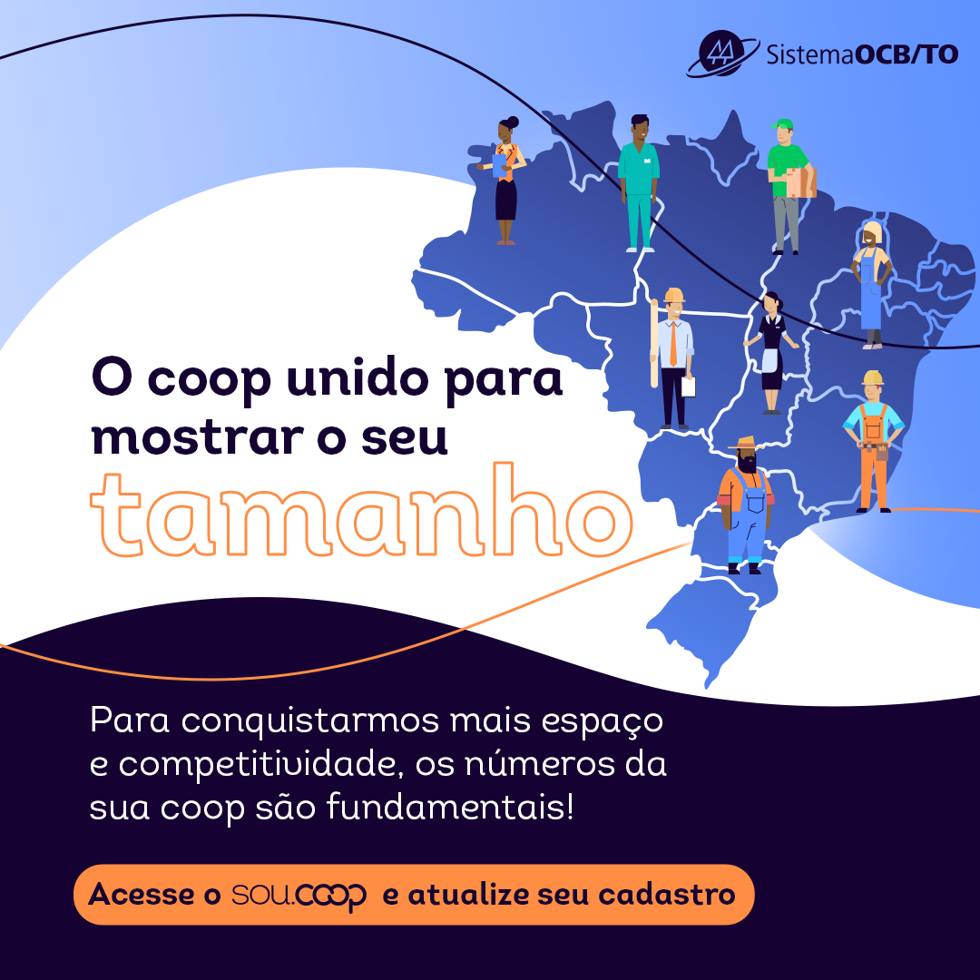 Sistema OCB/TO alerta cooperativas para prazo de atualização do cadastro SouCoop